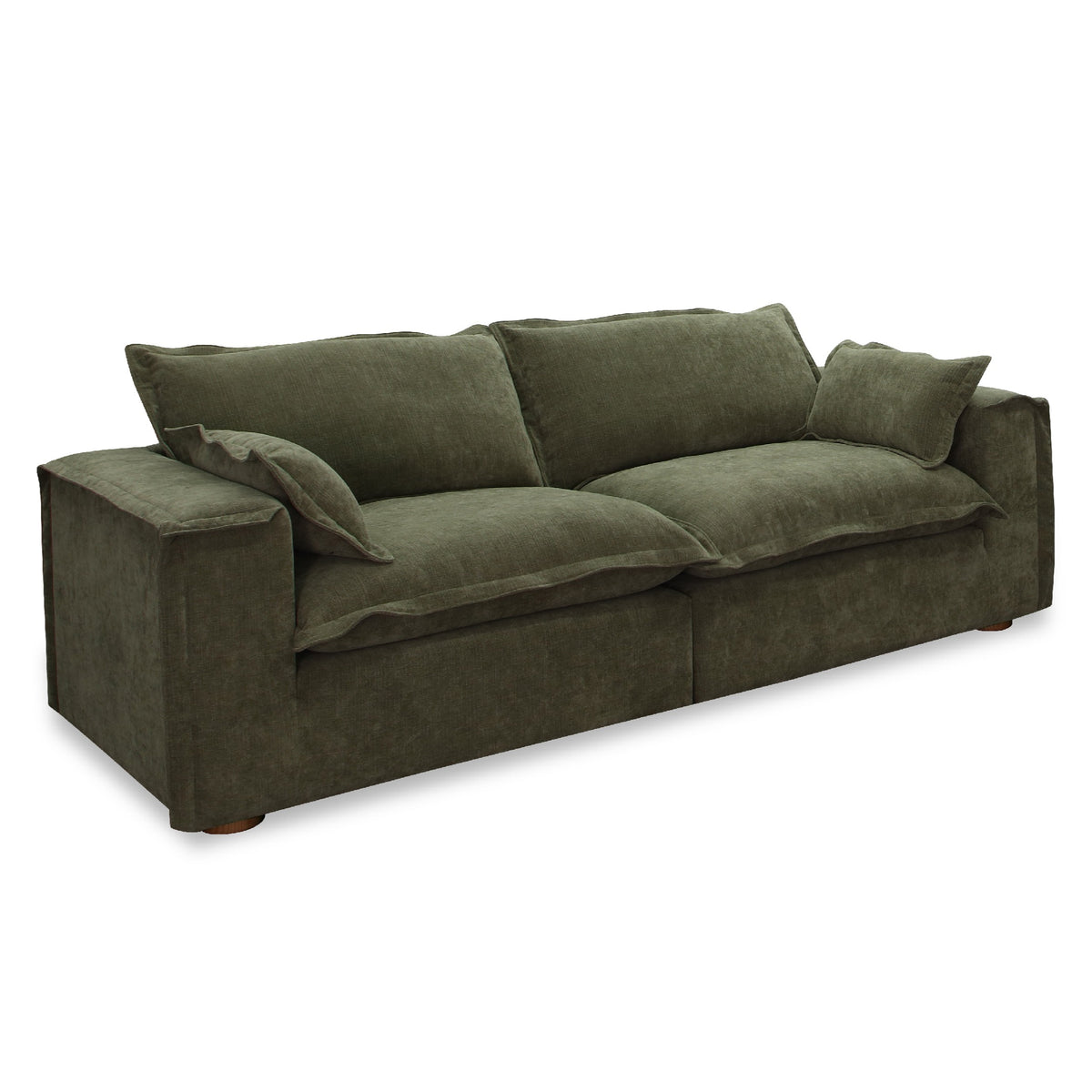 Durbin Modern Green Fabric Sofa