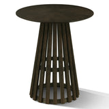 Weiss Mid-Century Modern Wenge Round Bar Table