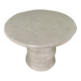 Nouveau Sosso Modern Beige Round Concrete Dining Table
