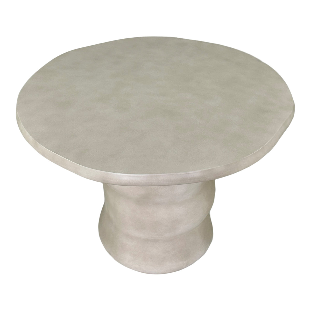 Nouveau Sosso Modern Beige Round Concrete Dining Table