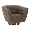 Granby Glam Fabric and Gold Chair