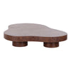 Nouveau Larch Modern Dark Burl Nesting Table Set