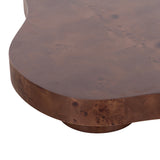 Nouveau Larch Modern Dark Burl Nesting Table Set