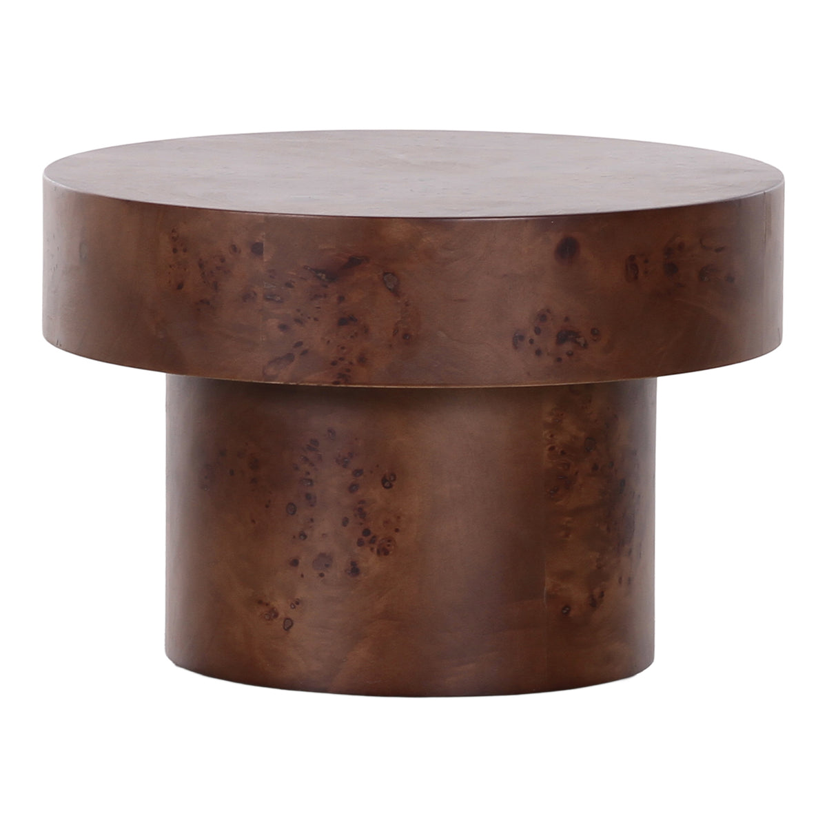 Nouveau Larch Modern Dark Burl Nesting Table Set