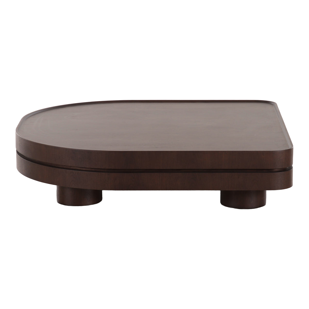 Nouveau Pastel Modern Walnut Coffee Table
