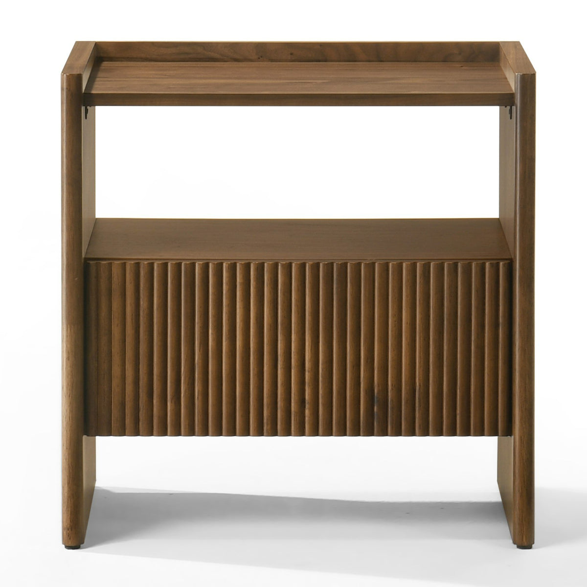 Nouveau Reveal Modern Walnut Nightstand