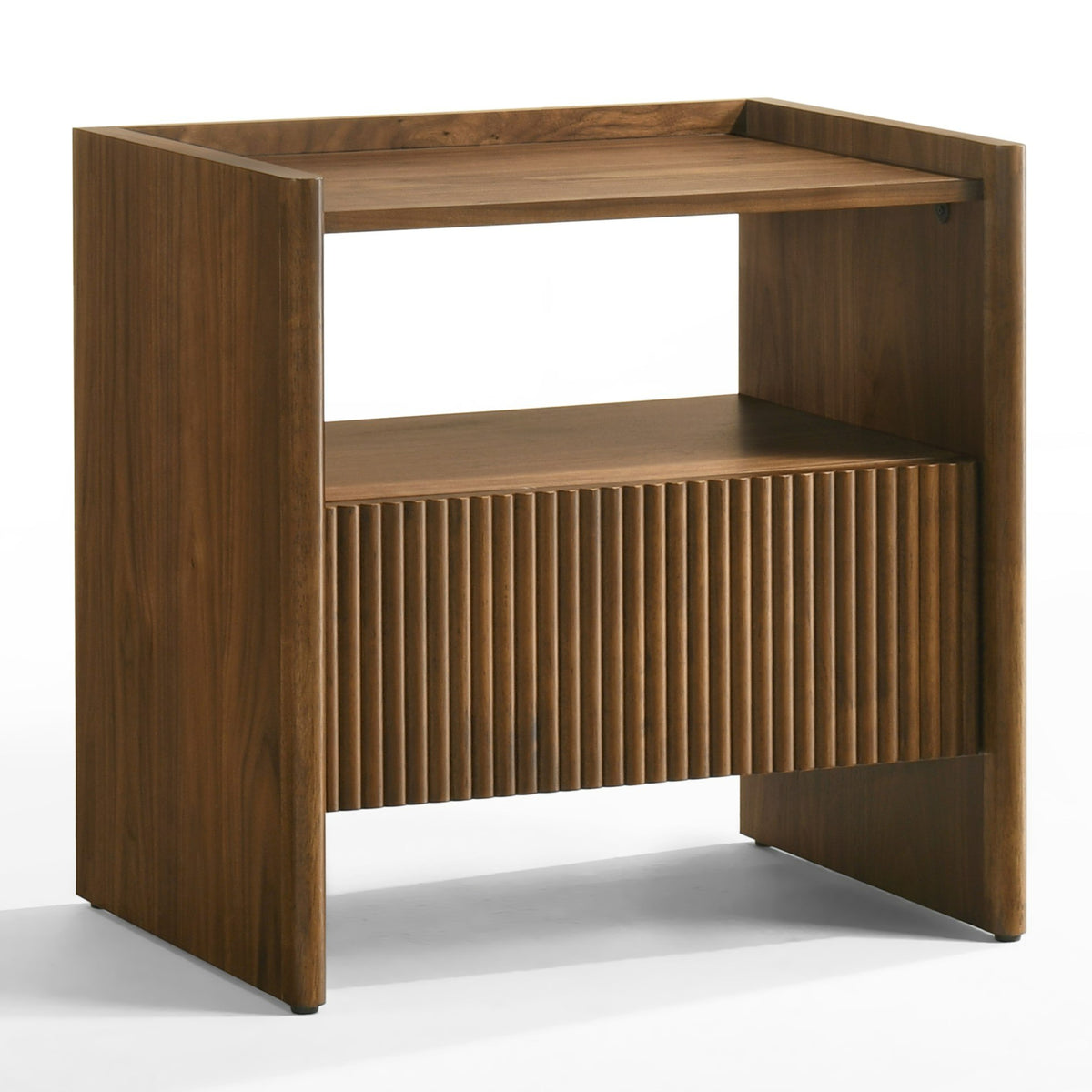 Nouveau Reveal Modern Walnut Nightstand