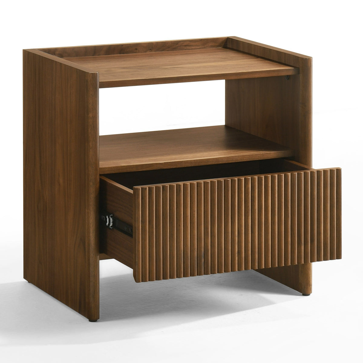 Nouveau Reveal Modern Walnut Nightstand