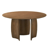 Nouveau Titus Modern Walnut Round Dining Table