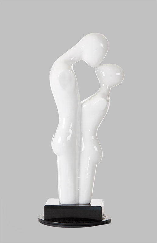 Love Modern White Polyresin Sculpture