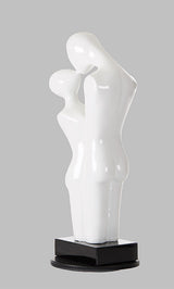 Love Modern White Polyresin Sculpture
