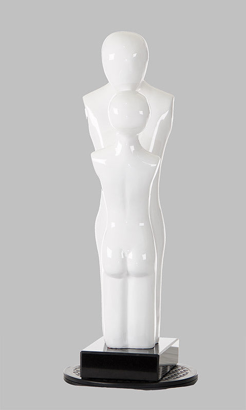 Love Modern White Polyresin Sculpture