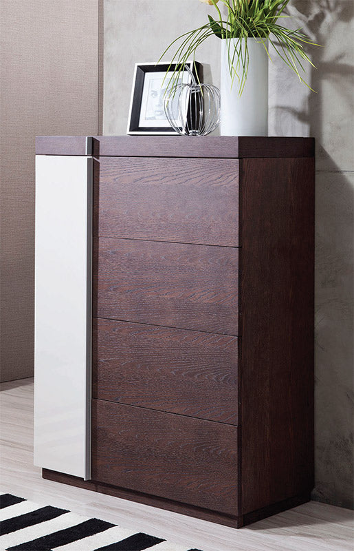 Gamma Torino Modern 2-Tone Oak 4-Drawer Multi-Chest