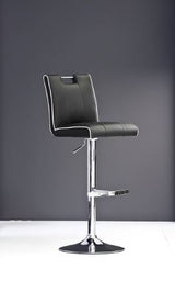 T-1214 Modern Black Leatherette Adjustable Bar Stool
