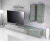 Modena Grey Entertainment Center with LED Lighting