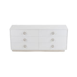 Victoria Modern White Crocodile Dresser