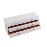 Victoria Modern White Crocodile Dresser
