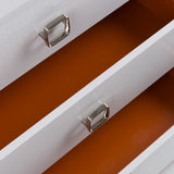 Victoria Modern White Crocodile Dresser