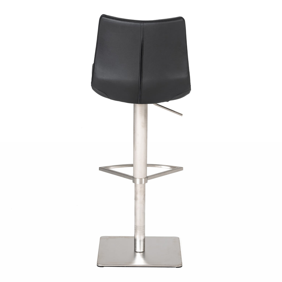 Aaron Modern Black Eco-Leather Bar Stool