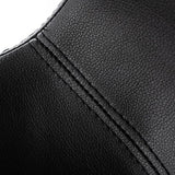 Aaron Modern Black Eco-Leather Bar Stool