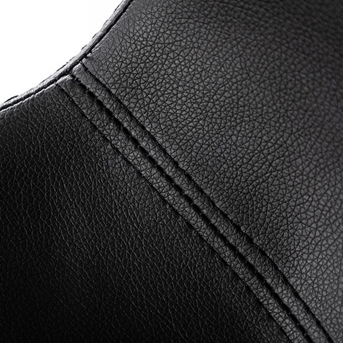 Aaron Modern Black Eco-Leather Bar Stool