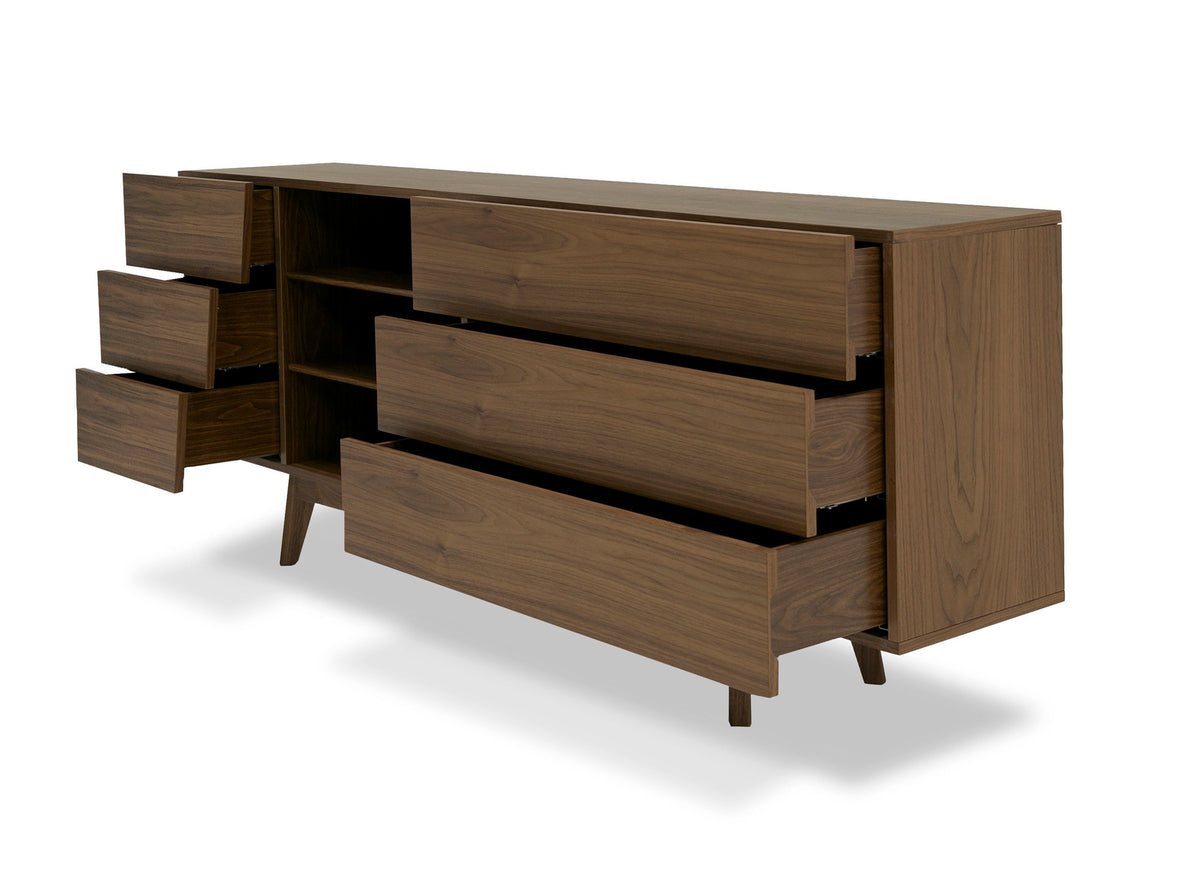 Abelard Mid-century Walnut Dresser