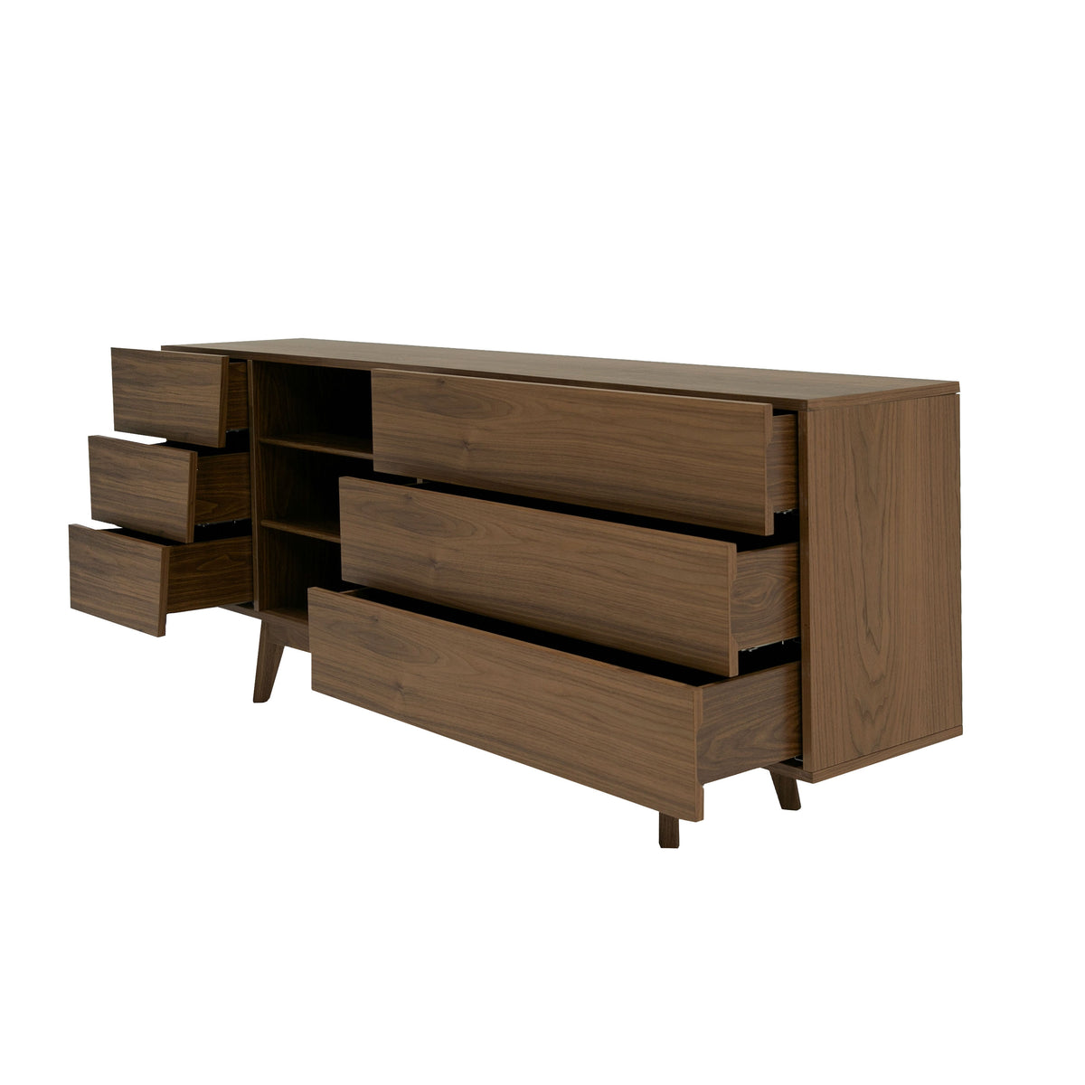 Abelard Mid-century Walnut Dresser