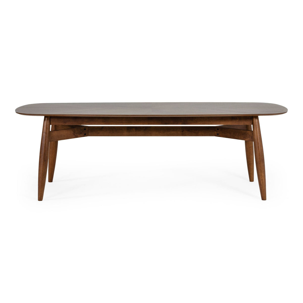 Ackley Modern Walnut Rectangular Dining Table