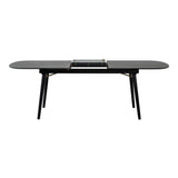 Addax Modern Black Extendable Dining Table