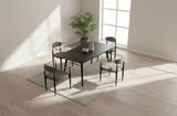 Addax Modern Black Extendable Dining Table