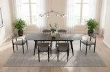 Addax Modern Black Extendable Dining Table