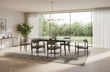 Addax Modern Black Extendable Dining Table