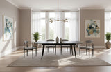 Addax Modern Black Extendable Dining Table
