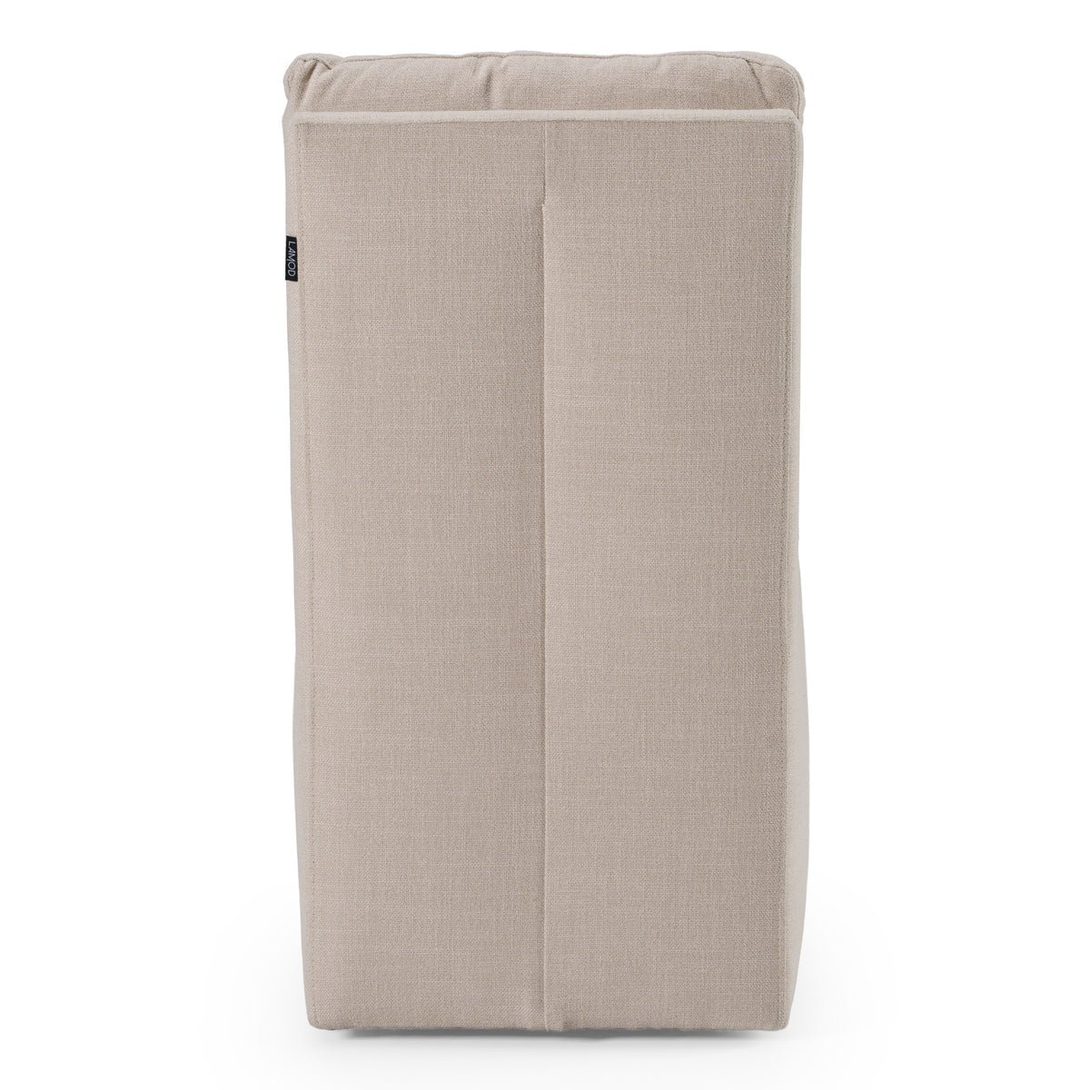 Adrian Modern Beige Fabric Dining Chair with Castor Wheels