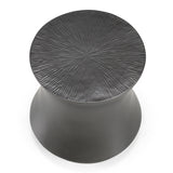 Airdrie Modern Antique Grey End Table