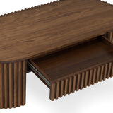 Albrite Modern Walnut Coffee Table