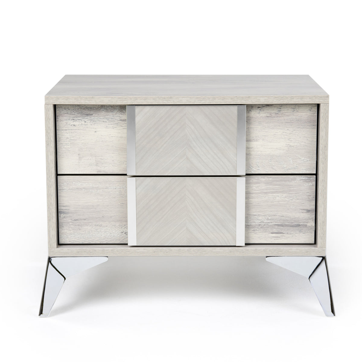 Alexa Italian Modern Grey Nightstand