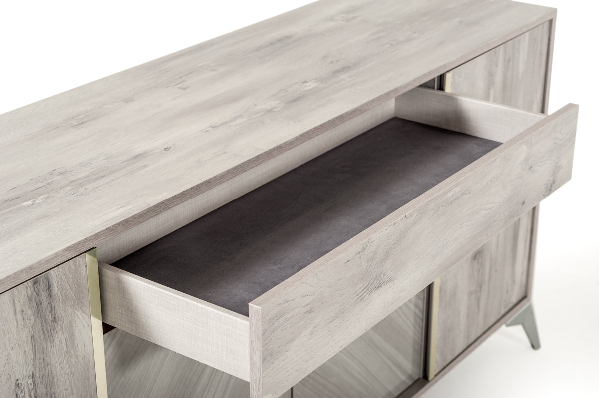 Alexa Italian Modern Grey Buffet