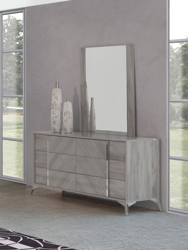Alexa Italian Modern Grey Dresser