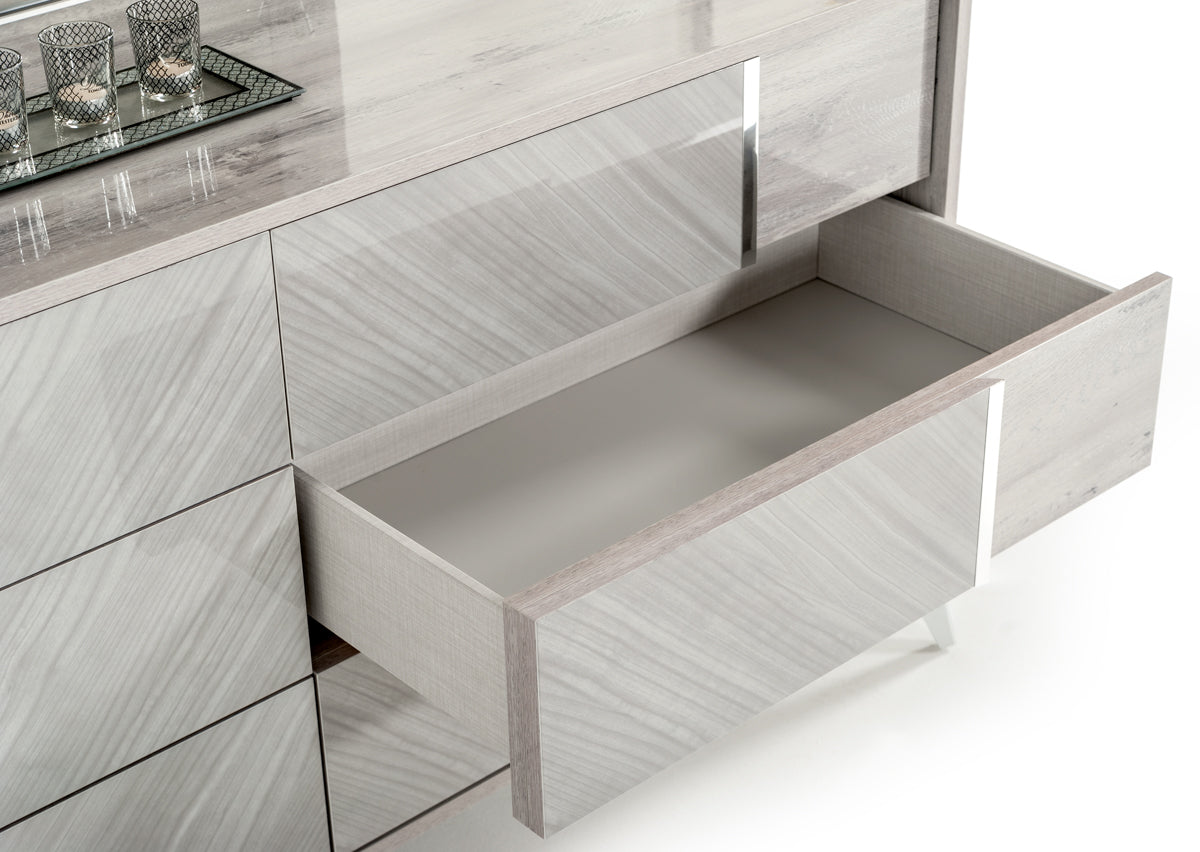 Alexa Italian Modern Grey Dresser