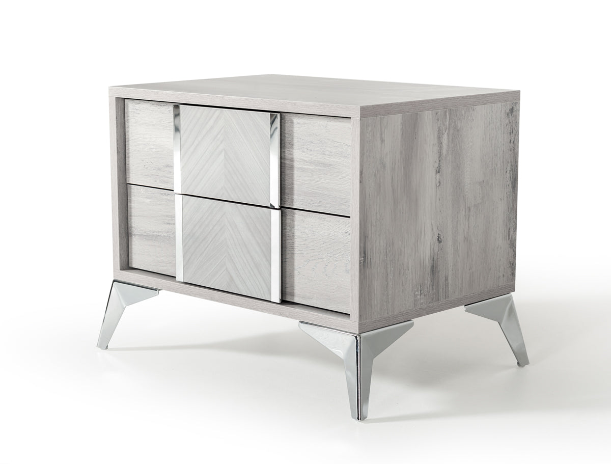 Alexa Italian Modern Grey Bedroom Set