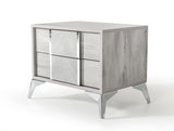 Alexa Italian Modern Grey Bedroom Set