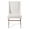 Alexia Modern White + Rosegold Dining Chair
