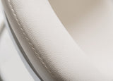 Allie Contemporary White Leatherette Dining Chair