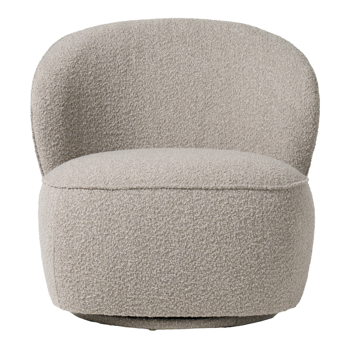 Allis Glam Grey and Black Fabric Swivel Accent Chair