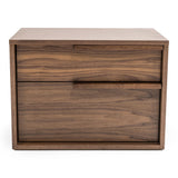 Amberlie Modern Walnut Nightstand