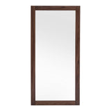 Amberlie Modern Walnut Floor Mirror
