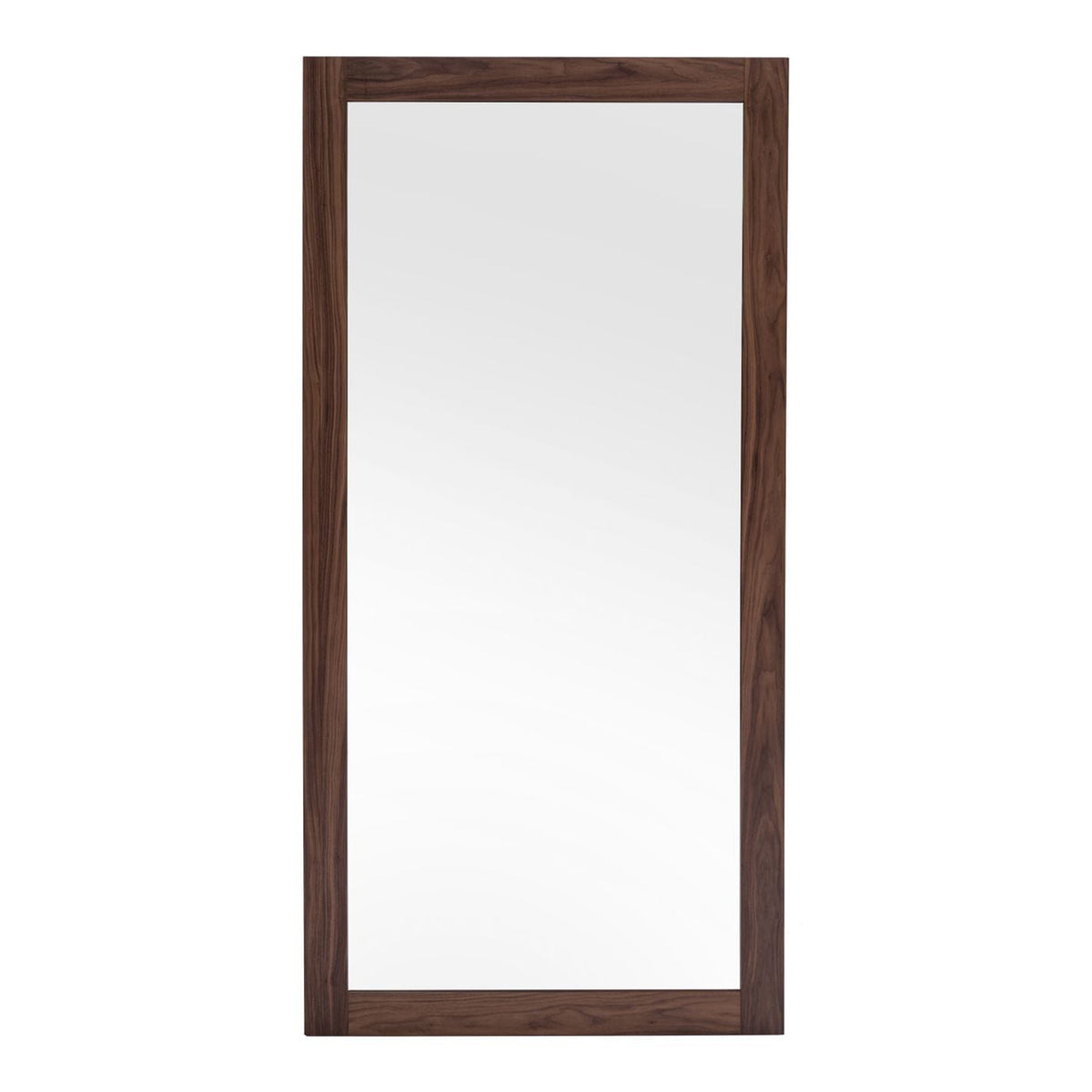 Amberlie Modern Walnut Floor Mirror