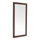 Amberlie Modern Walnut Floor Mirror