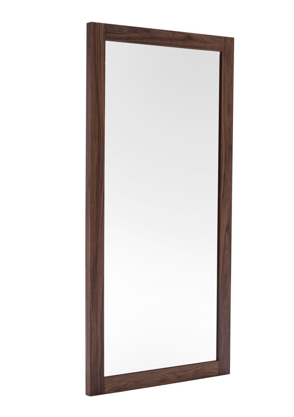 Amberlie Modern Walnut Floor Mirror